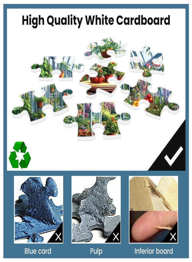 WSCXSC 500 Piece Puzzles for Adults,Jigsaw Puzzles 500 Pieces Garden Plants Puzzle for Adults Senior Fruit Puzzle Games Premium Cardboard Home Decors Family Challenge Toys Gift - Image 3